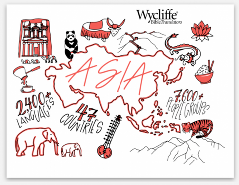 Asia Sticker